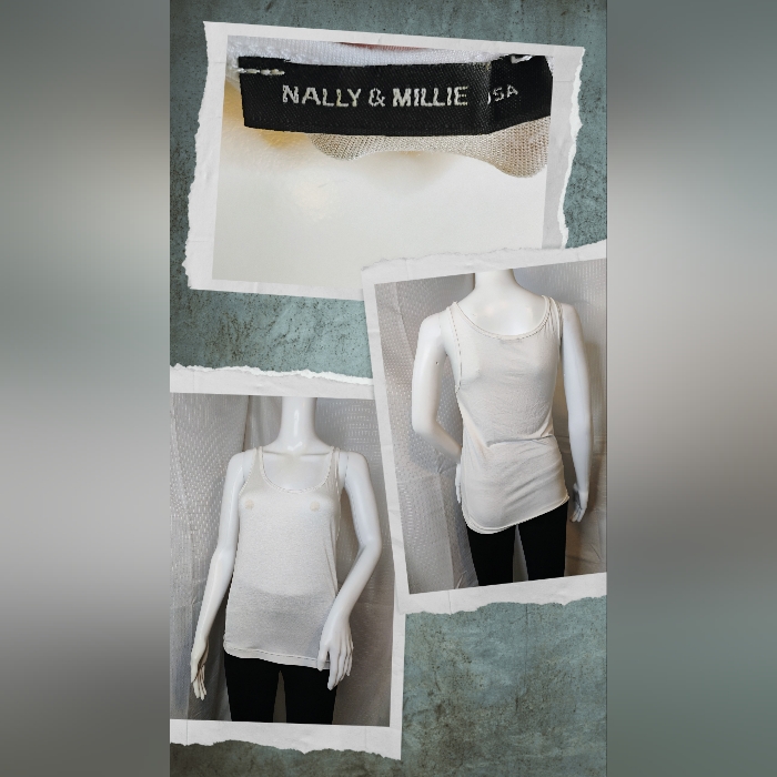 Nally & Millie White Tank Top